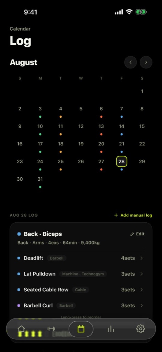 REPPP workout calendar