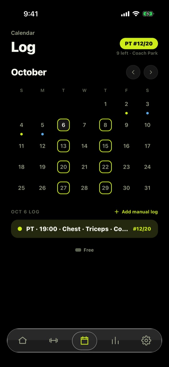 REPPP PT member PT calendar