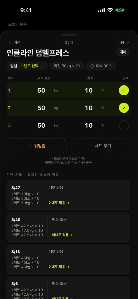 REPPP set logging screen